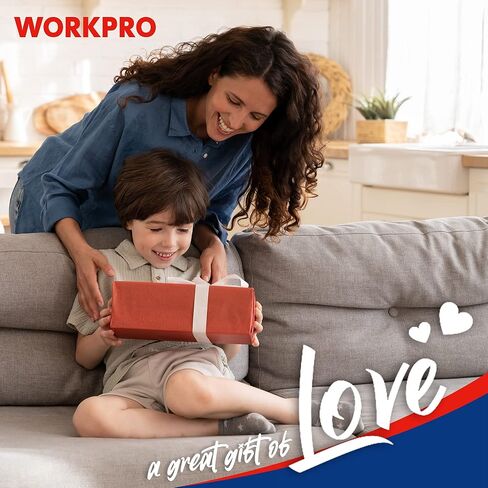 WORKPRO Pink Real Tool Set for Kids with 12 Inch Mini Steel Tool Box with Wheels, 10PCS Kids Real Tools with 2 Drawers Desk Metal Rolling Tool Chest, Children's Tool Kit for Home DIY- Pink Ribbon in Kuwait