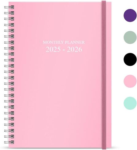 Monthly Planner 2025-2026 - Monthly Planner Runs January 2025 to December 2026, 7" x 10", 2 Year Monthly Planner, Four Pages Per Month, Flexible Cover with Twin-Wire Binding, 2025-2026 Monthly Planner in Saudi Arabia