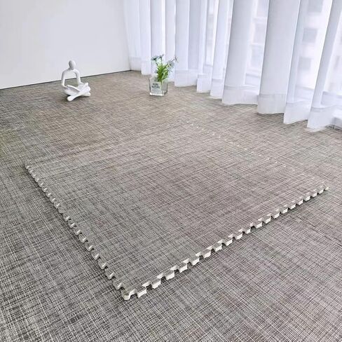 LMBABTER Baby Puzzle Playmat - مربعات متشابكة للأطفال ، 9 بلاطات متشابكة من اللغز الرغوية الحصير للأطفال الصالة الرياضية ، الحضانة ، غرفة اللعب (رمادي) in Kuwait