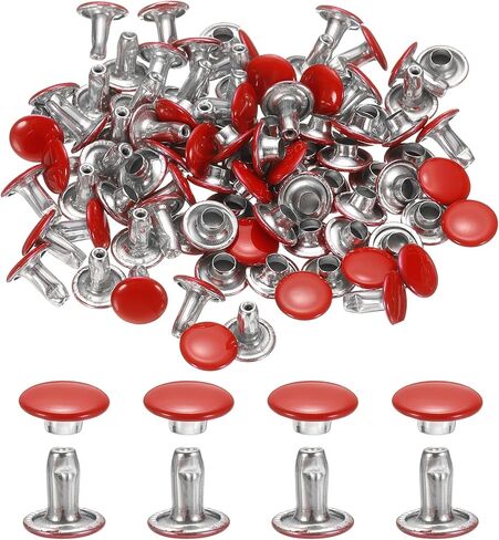 UXCELL 120SET LEATHY PROTETS ، 8MM CAP DOUBLE CAP Protular Metal Studs Repars in Kuwait