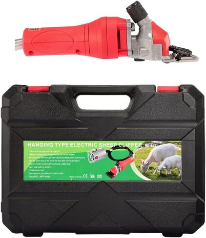 Clippers Clippers Electric Clippers ، 110 فولت Sheen Sheers 1000W آلة قص الصوف مع شفرتين (أحمر) in Kuwait
