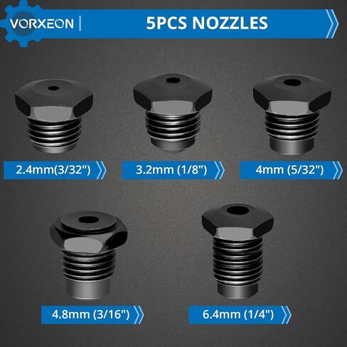 مجموعة مسدس برشام هوائي 3/32 بوصة، 1/8 بوصة، 5/32 بوصة، 3/16 بوصة، 1/4 بوصة ضغط سحب برشام الهواء 3916 رطل 1780 كجم، أداة تعمل بالهواء المضغوط NPT 1/4 بوصة لصناعات السيارات والبناء، تصنيع in Kuwait
