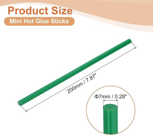 Uxcell 8 PCS Mini Glue Glue Sticks ، 0.28 "DIA X 7.87" عصي غراء Eva الطويلة ، مصغرة مصغرة مصغرة ، عصي الغراء الساخنة للزرقاء لمشاريع لزجة DIY in Saudi Arabia