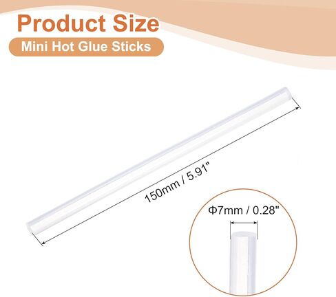 Uxcell 32 PCS Mini Mini Glue Glue Sticks ، 0.28 "DIA X 5.91" Long Eva Glue Gun Sticks ، White Mini Milt Glue Glue Sticks for Diy Craft Sticky Projects in Saudi Arabia