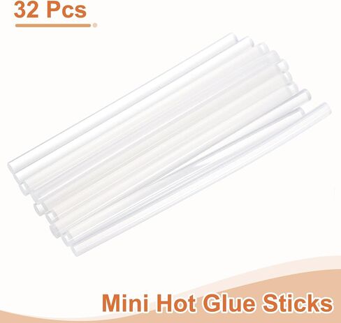 Uxcell 32 PCS Mini Mini Glue Glue Sticks ، 0.28 "DIA X 5.91" Long Eva Glue Gun Sticks ، White Mini Milt Glue Glue Sticks for Diy Craft Sticky Projects in Saudi Arabia