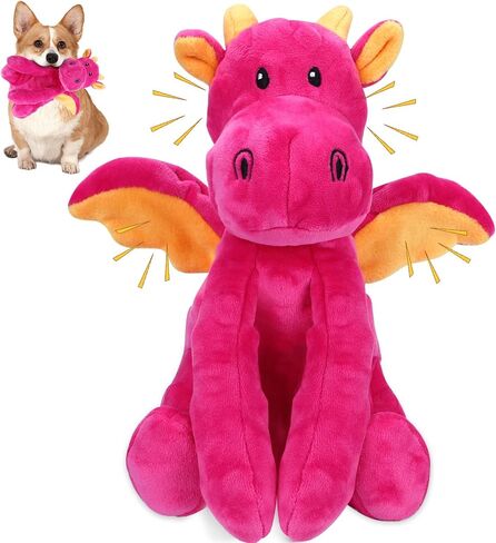Dog Toys for Aggressive Chewers, Interactive Plush Dog Toy with Squeaker and Crinkle Paper, Suitable for Reducing Boredom and Anxiety, Cute Pet Toy for Small, Medium and Large Dogs in Saudi Arabia