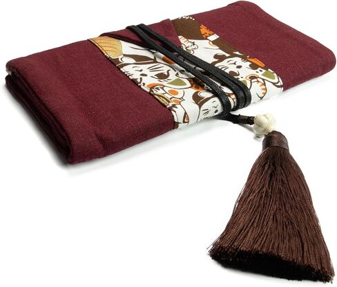 حقيبة منظم الكروشيه المصنوعة يدويًا من Sevensun-حقيبة تخزين كبيرة للتخزين لسنانير وملحقات الكروشيه-حالة أداة حياكة متينة ومتعددة الأغراض (لا تشمل السنانير) in Kuwait