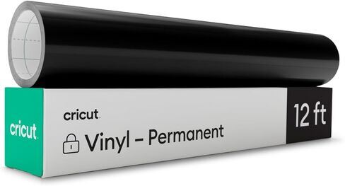 Cricut Premium Permanent Vinyl, 12ft - Black (3-Pack of 4ft Rolls), Compatible with Cricut Explore/Maker Machines in Saudi Arabia