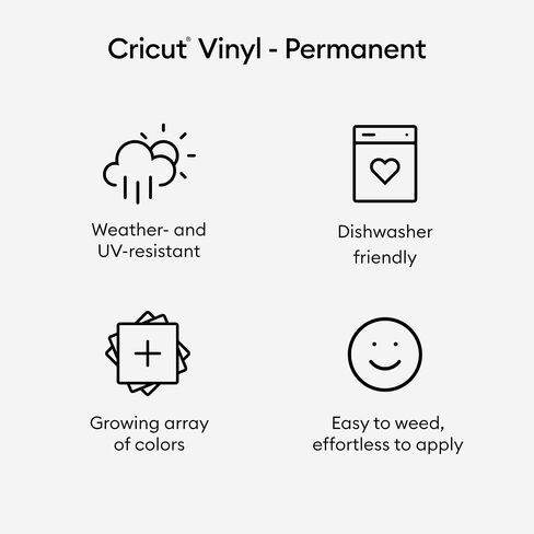 Cricut Premium Permanent Vinyl, 12ft - Black (3-Pack of 4ft Rolls), Compatible with Cricut Explore/Maker Machines in Saudi Arabia