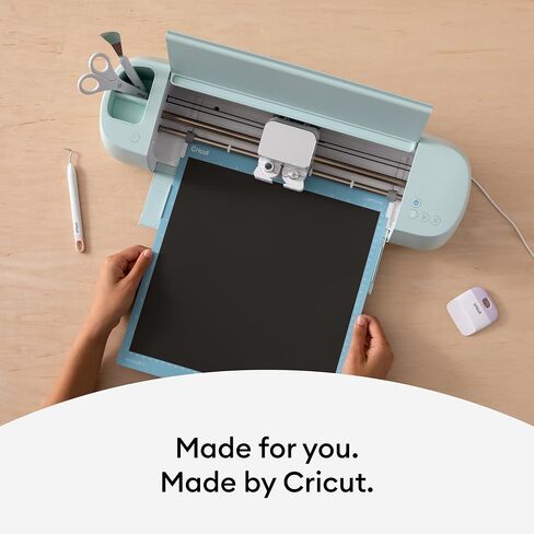 Cricut Premium Permanent Vinyl, 12ft - Black (3-Pack of 4ft Rolls), Compatible with Cricut Explore/Maker Machines in Saudi Arabia