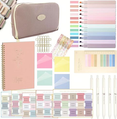 Bible Study Supplies Bible Journaling Kit for Women with Bible Highlighters and Pens No Bleed,Christian Gifts for Women, Bible Study Tools for Women Bible Accessories (Aesthetic Green) in Saudi Arabia