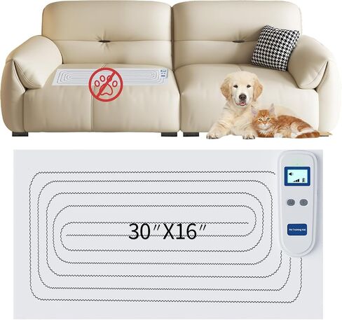 وسادة ردع القط الداخلي ، حصيرة SCAT للقطط ، 3 أوضاع تدريب ، مناسبة لمنصات صدمة Cat و Dog Safetypet ، وسادة براز الكلاب ، تمنع القطط من القفز على أسطح المطبخ والأرائك والأسرّة (12 "× 60") in Kuwait