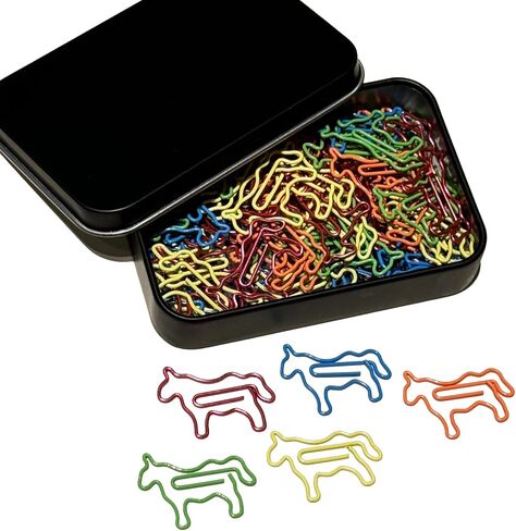 Cute Paper Clips, 60 PCS Hedgehog Shaped Paper Clips Animal Bookmarks Clips, Assorted Colors, Fun Office Gifts for Women Men Coworkers Teachers Students Girls Boys in Saudi Arabia