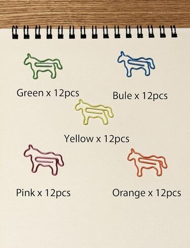 Cute Paper Clips, 60 PCS Hedgehog Shaped Paper Clips Animal Bookmarks Clips, Assorted Colors, Fun Office Gifts for Women Men Coworkers Teachers Students Girls Boys in Saudi Arabia