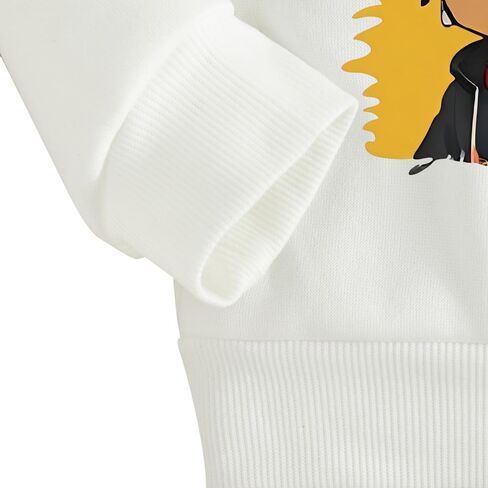 Toddler Boy Clothes Outfits - Cartoon Graphic Print Round Neck Sweatshirt and Cargo Pants - Boys Clothing Set in Saudi Arabia
