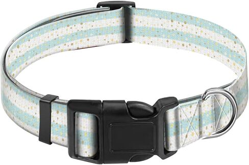 Dog Collar, Adjustable Funny Pet Collar with Quick Release Durable Buckle, Cute Collars for Medium Large Dogs, Cute Striped Spots in Kuwait