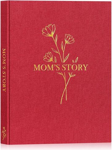 Lanpn Mom Life Story Book Journal with 270+ Prompts, Linen Hardcover Mother Story Guided Journal, Mom Memory Keepsake Book to Fill Out, Mother's Day Birthday Christmas Gift for Mom, Purple in Kuwait