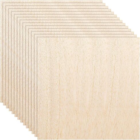 20 Pack Balsa Wood Sheets, 8"x12"x1/16", Thin Natural Unfinished Wood for Crafts, Hobby, Model Making, Wood Burning and Laser Projects, School Projects, Craft Project（200x300x1.5MM） in Saudi Arabia