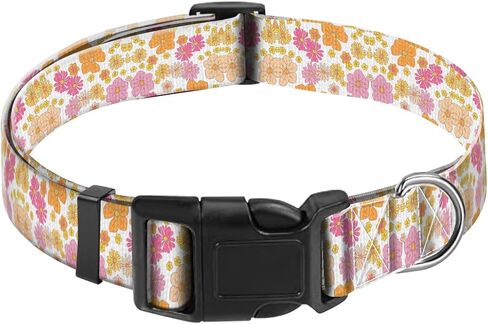Dog Collar, Adjustable Funny Pet Collar with Quick Release Durable Buckle, Cute Collars for Medium Large Dogs, Cute Striped Spots in Kuwait