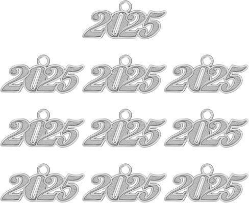 2025 Tassel Charm, 2025 Charm for 2025 Tassel Graduation, Graduation Cap Tassel Charm 2025, Gold 2025 Year Charms Date for Graduation Decorations Jewelry Making Accessory DIY Crafts Party Supplies in Saudi Arabia