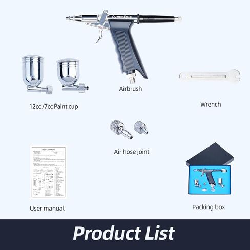 LYMMIYTC Airbrush Utility Parts Kit with 3 PCS 0.3mm Airbrush Spray Gun Needle/Nozzle/Spanner Replacement Parts in Saudi Arabia