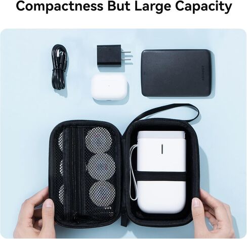 NIIMBOT B21 Label Maker Case Portable Case for B1 Label Maker, Compatible with M110 T50M PM220 Label Printer Box, Black in Kuwait