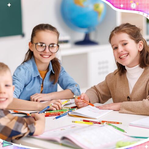 Jetec 50Pcs Inspirational Golf Pencils Christmas Mini Half Pencils Bulk with Eraser Back to School Gifts for Boys, Girls, Students and Teachers Office Supplies(Candy Color,Inspirational) in Kuwait