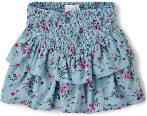 The Children's Place Girls' Pull On Everyday Skorts, Pecan Pie Floral in Saudi Arabia