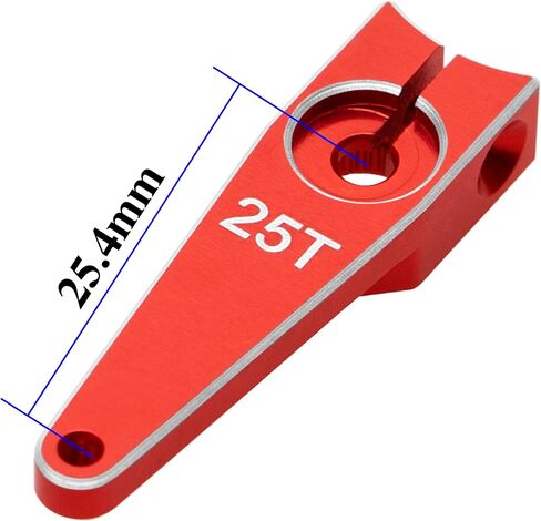 3Pack Vgoohobby 25T Servo Arm Horn Aluminum 25 Teeth Steering Arms Compatible with Futaba Hitec Savox Power HD Servo Motors Fit RC Crawler Car Airplane Plane Boat (1.5inch,Black) in Saudi Arabia