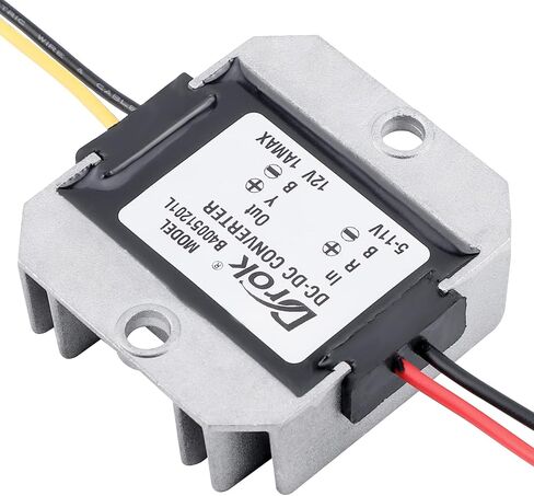 DROK 5V to 12V Step Up Converter, DC 5V-11V to 12V Boost Converter Voltage Regulator Module 3A 36W Volt Transformer Power Supply for Car Stereo Radio in Saudi Arabia
