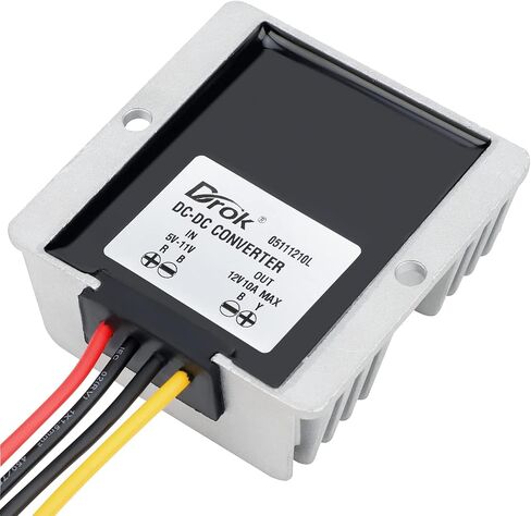 DROK 5V to 12V Step Up Converter, DC 5V-11V to 12V Boost Converter Voltage Regulator Module 3A 36W Volt Transformer Power Supply for Car Stereo Radio in Saudi Arabia