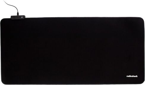 RadioShack RGB Gaming Mouse Pad with RS Logo, Customizable Light Up Mouse Pad Offers Multiple Color Modes for Enhanced Gaming Setup in Saudi Arabia