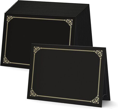 BELLE KR® Blue Chiefate Holders 8.5 × 11 ، 50 PCS - يمكن استخدام غطاء الدبلوم كأغطية شهادات الجائزة مع حدود رقائق الذهب للشهادات بحجم 8.5 "× 11" ، و Cardstock والمستندات in Saudi Arabia