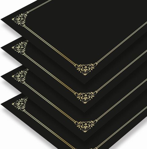 BELLE KR® Blue Chiefate Holders 8.5 × 11 ، 50 PCS - يمكن استخدام غطاء الدبلوم كأغطية شهادات الجائزة مع حدود رقائق الذهب للشهادات بحجم 8.5 "× 11" ، و Cardstock والمستندات in Saudi Arabia