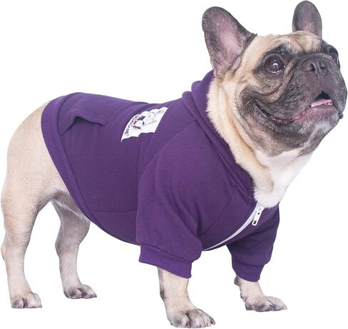 iChoue I am a French Bulldog Clothes Hoodies for Dogs Puppy Frenchie Pug English Boston Terrier Bully Pitbull Sweatshirt Sweater Clothing Cold Weather Winter Coats - Green/Medium in Saudi Arabia