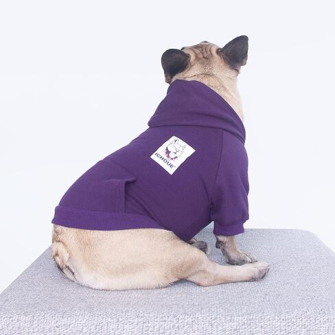 iChoue I am a French Bulldog Clothes Hoodies for Dogs Puppy Frenchie Pug English Boston Terrier Bully Pitbull Sweatshirt Sweater Clothing Cold Weather Winter Coats - Green/Medium in Saudi Arabia