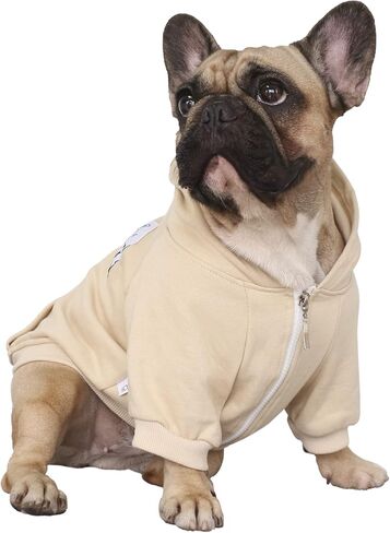 iChoue I am a French Bulldog Clothes Hoodies for Dogs Puppy Frenchie Pug English Boston Terrier Bully Pitbull Sweatshirt Sweater Clothing Cold Weather Winter Coats - Green/Medium in Saudi Arabia