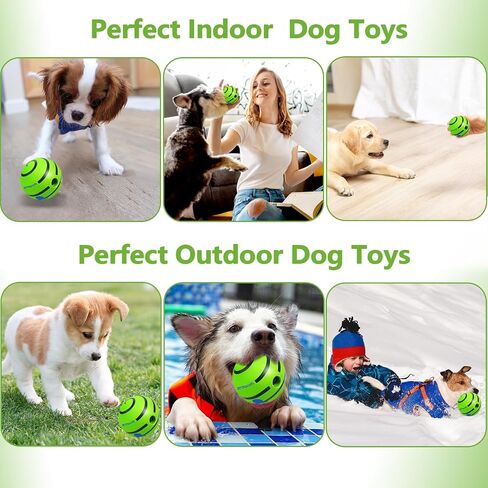 Interactive Dog Toys Chew-Resistant Interactive Dog Ball Nylon Dog Balls with Rope Bluetooth-Enabled for Music Connection Moving Dog Ball Interactive Dog Balls for Medium Dogs in Saudi Arabia