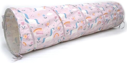 River & Aria Co Baby Play Tunnel - 6ft Indoor & Outdoor Pop Up Play Tunnel for Toddlers 2-6 - Interactive Hide-and-Seek Crawling Tunnels for Children (Dinosaur Tunnel) in Saudi Arabia