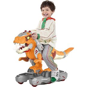𝐁𝐄𝐒𝐓𝐒𝐄𝐋𝐋𝐄𝐑 Premium Dinosaur Ride-On Scooter for Toddlers – Electric Push & Ride Foot-to-Floor Sliding Rideable Toy with Music, Lights, Mist Spray for Boys & Girls - Green