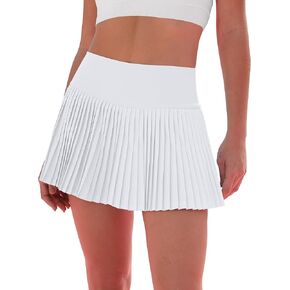 Pleated Tennis Skirt for Women with Shorts Women's Skirts High Waisted Golf Skirts Workout Athletic Skort Skorts