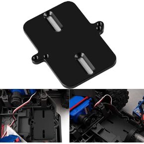 Aluminum Electronic Mount Plate ESC Receiver Tray for Tra-xxas 1/16 Mini Maxx 4WD RTR Brushless Monster Truck RC Car Upgrades (Blue)