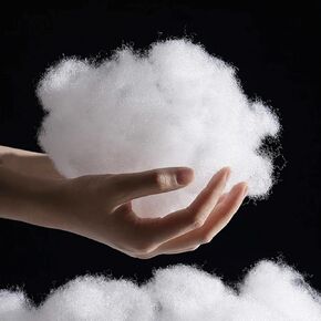 Polyester Fiber Fill, Premium Pillow Stuffing, 1 lb / 453g Polyfill Stuffing for Cushions, Stuffed Animals, Plush Toys, High Resilience Fiberfill for Pillows, Bedding, Home Decor Projects