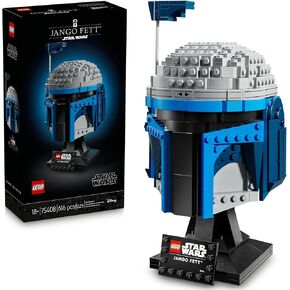 LEGO Star Wars Jango Fett Helmet - DIY Model Kit for Adults 18+ - Collectible Building Set - Room Decor Idea for Attack of The Clones Fans - Unique Gift Idea for Men and Women - 75408