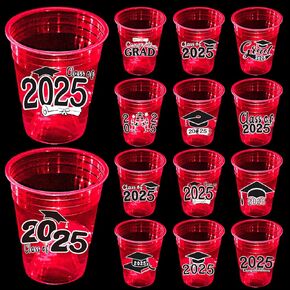 2025 CURNING CUPS 24 Pack - Glow in the Dark 16oz Plastic Cups for Indoor Outdoor Ceans