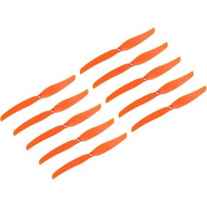 MECCANIXITY 20Pcs 1060 RC Propellers Blade Prop 2 Vane 25.4cm Dia Plastic for RC Aircraft Quadcopter Prop Replacement, Orange with 9 Plastic Washers