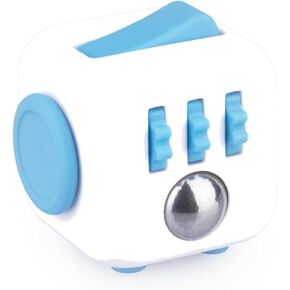 Antsy Labs The Original Fidget Cube ، لعبة مكتب تخفيف الإجهاد مع 6 جوانب ، أداة للتركيز ، تخفيف القلق ، تحديات المعالجة الحسية ، هدية ممتعة للأطفال ، المراهقين ، والبالغين ، بحجم الجيب ، أكوا