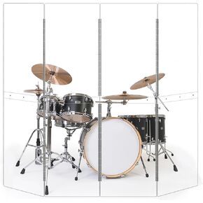 Drum Shield (5ft x 2ft Panel) - Ultimate Drum Cage for Churches, Studios, and Live Performances - Providing better sound quality and playing experience