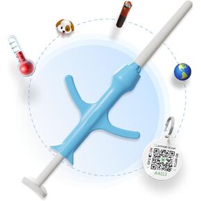 حزمة من 1 - رقاقة للكلاب ، والقطط مع درجة حرارة المستشعر الحيوي مجموعة QR QR معرف درجة الحرارة مراقبة درجة الحرارة الدقيقة للزرع الدولي للكلاب كات القطة والحيوانات الأليفة الصغيرة الحرة التسجيل العالمي