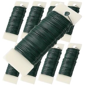 JOIKIT 10 Pack 380 ياردة سلك الأزهار الأخضر ، 22 مقياس مجداف مرن الأسلاك الزهور الزهور من أجل الحرف اليدوية ، وصناعة الزهور ، والهجوم والزهور